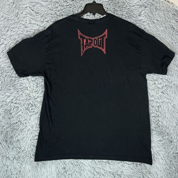 Vintage Tapout Shirt Extra Large Black Red Center Graphic Wings Pullover Mens - Picture 8 of 12